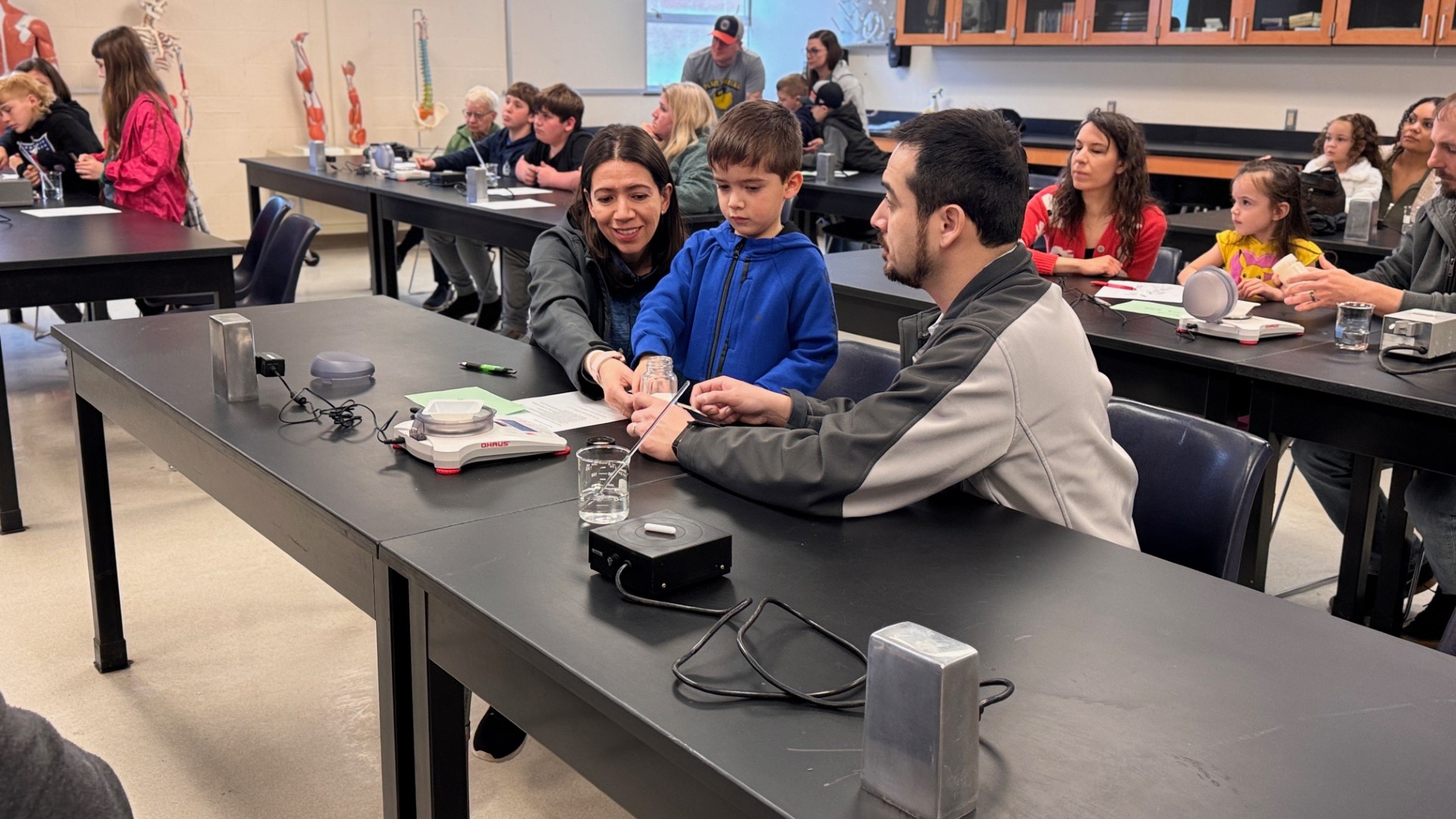 STEMFest Participants doing an activity